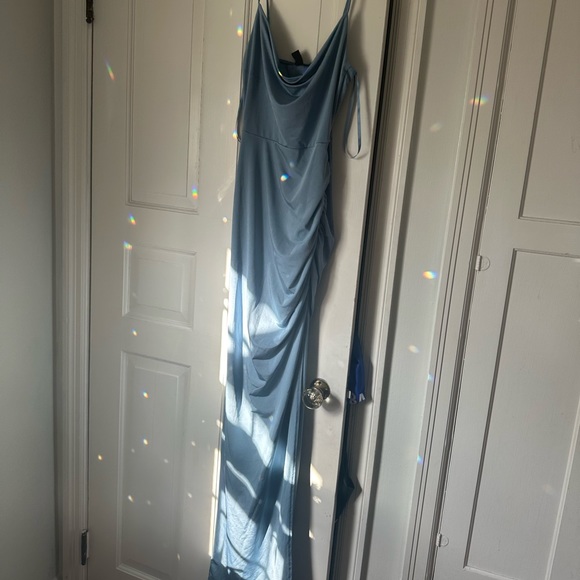 Lillian High Slit Formal Dress Blue from Windsor - Picture 7 of 7